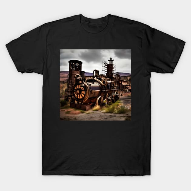 Steampunk train T-Shirt by Roguex